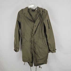 Urban Outfitters Olive Pea Coat